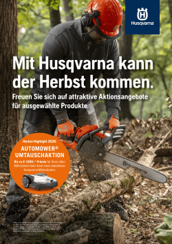 Husqvarna Herbstaktion 2026
